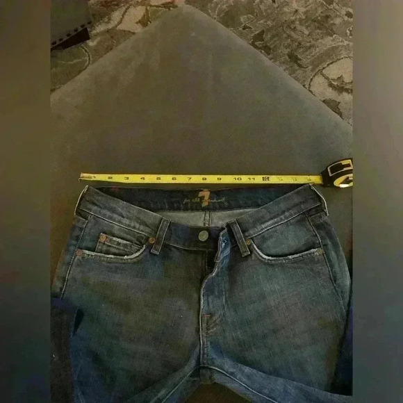 7 For All Mankind low rise Flare Jeans size 29 NWT - Picture 7 of 11